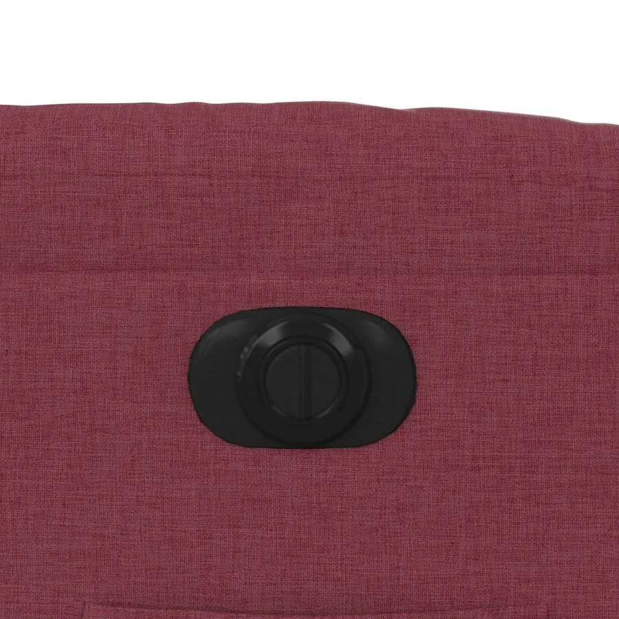 Fauteuil inclinable électrique rouge bordeaux tissu - 13