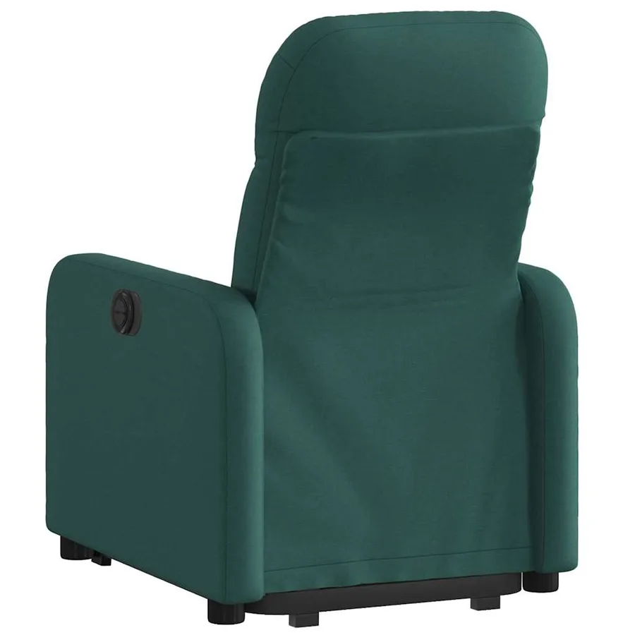 Fauteuil inclinable électrique vert foncé tissu - 5