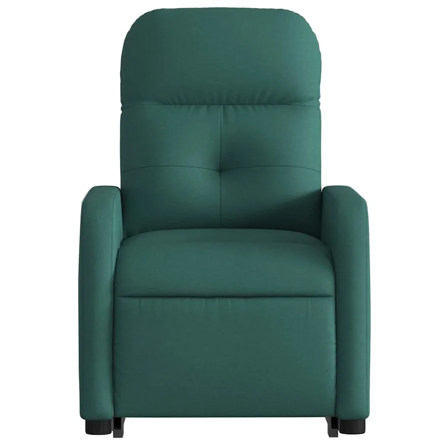 Fauteuil inclinable électrique vert foncé tissu - 9
