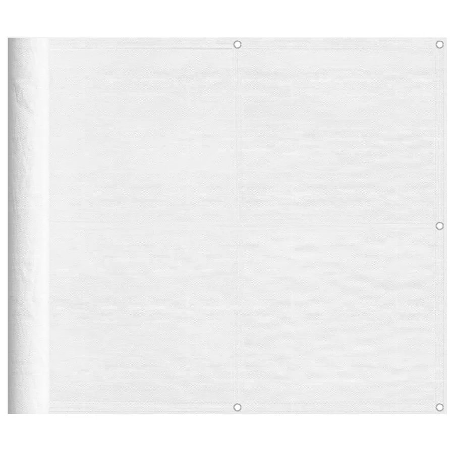 Écran de balcon blanc 90x800 cm 100% polyester oxford - 2