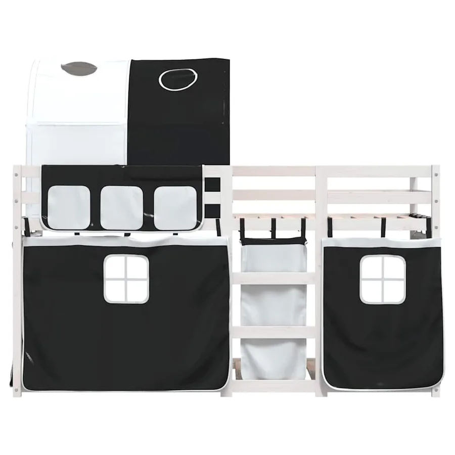 Lit superposé sans matelas 90x190 cm bois de pin massif - 5