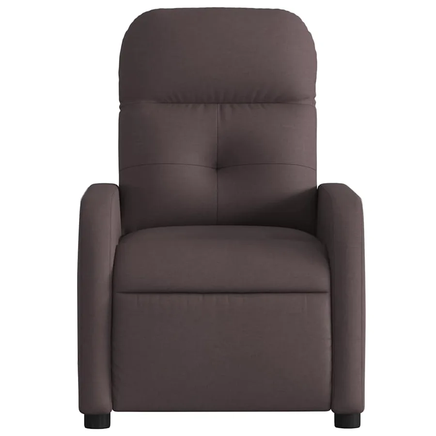 Fauteuil inclinable électrique Marron foncé Tissu - 9