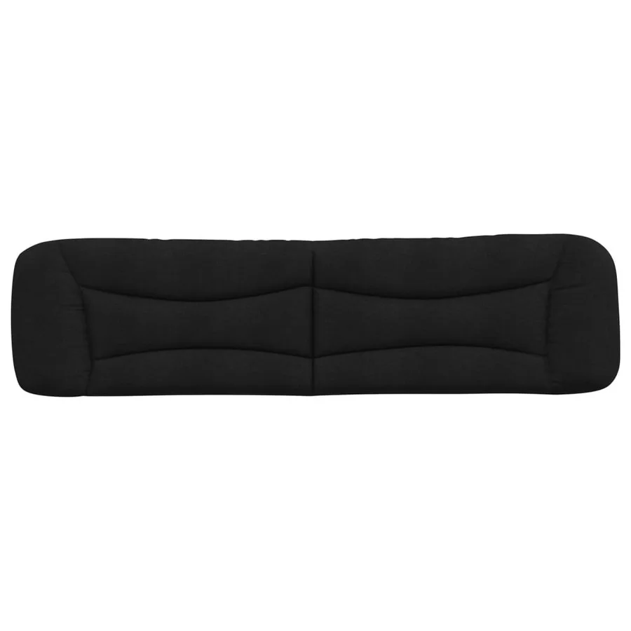 Coussin de tête de lit Hvar noir 200 cm tissu - 5