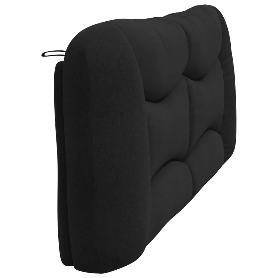 Coussin de tête de lit Hvar noir 200 cm tissu - 6