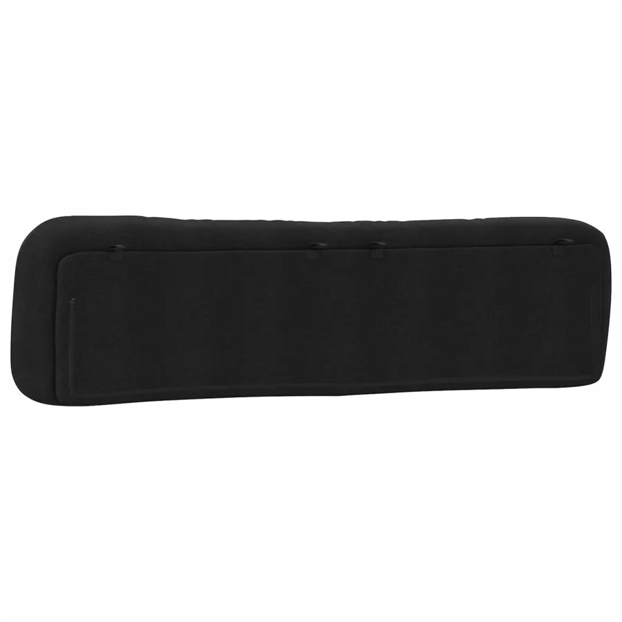 Coussin de tête de lit Hvar noir 200 cm tissu - 7