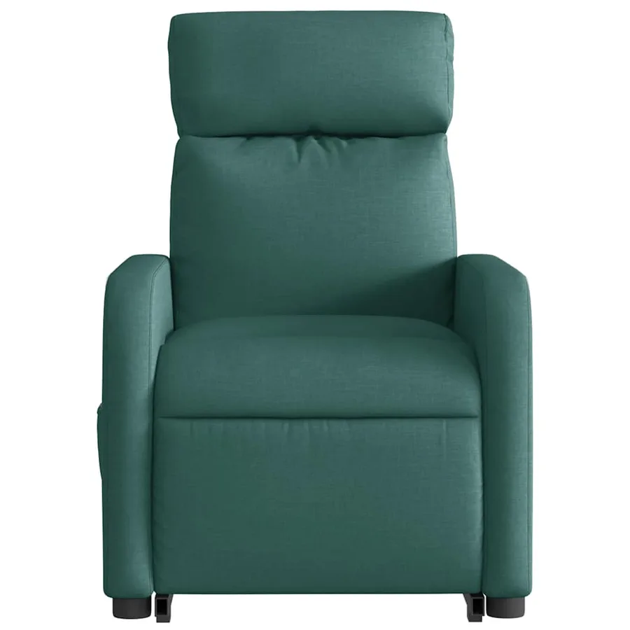 Fauteuil inclinable de massage Vert foncé Tissu - 9
