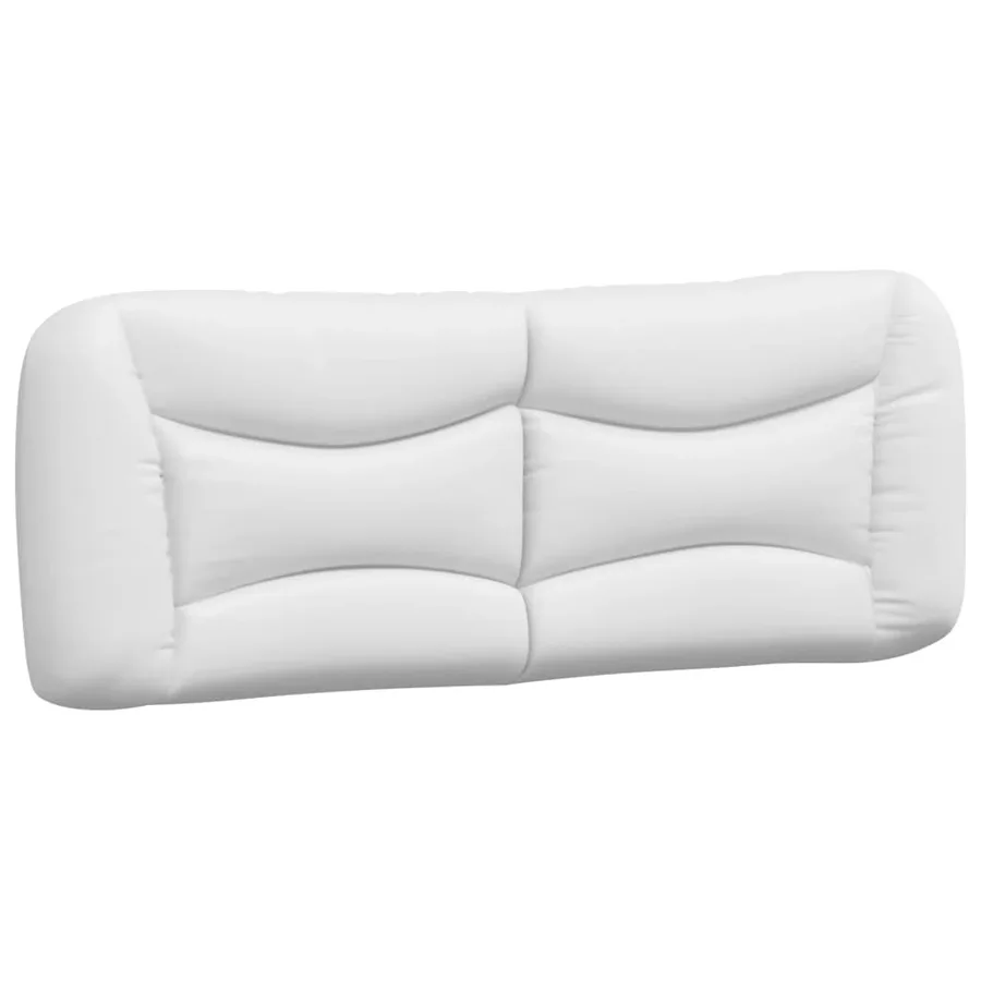 Lit avec matelas Hvar blanc 120x200 cm similicuir - 5