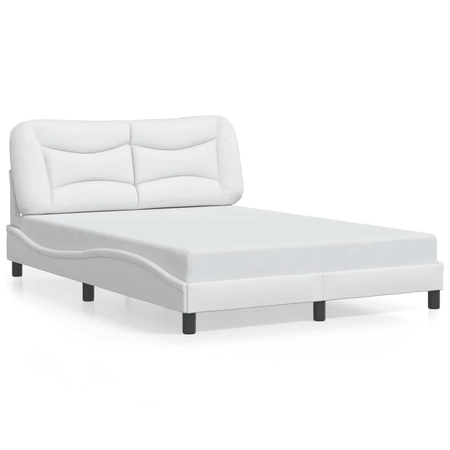 Cadre de lit avec LED sans matelas Hvar blanc 120x200 cm - 5