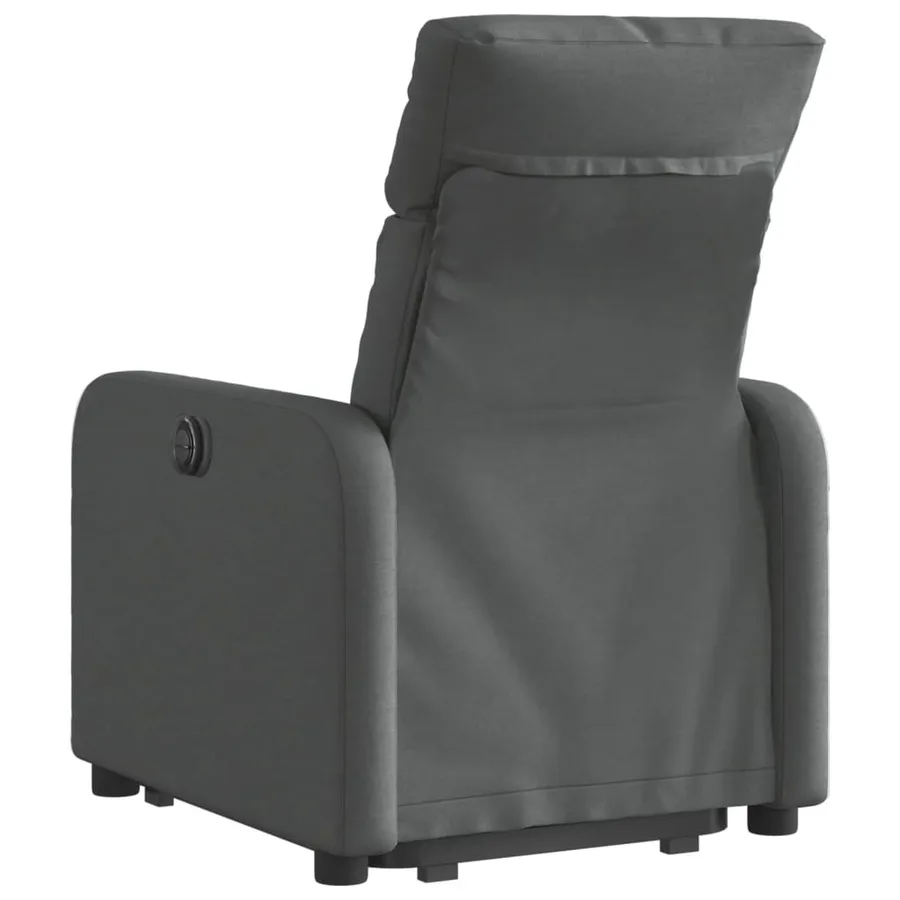 Fauteuil inclinable Gris foncé Tissu - 5