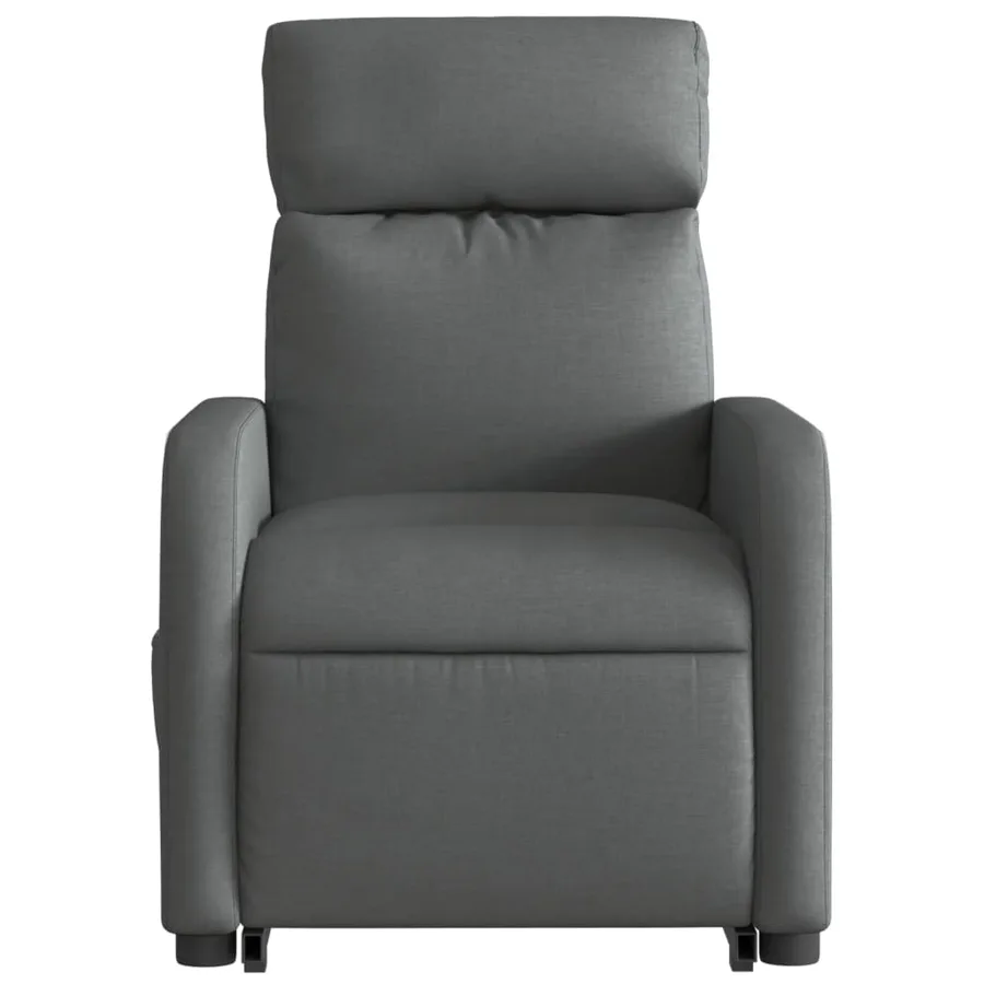 Fauteuil inclinable Gris foncé Tissu - 9