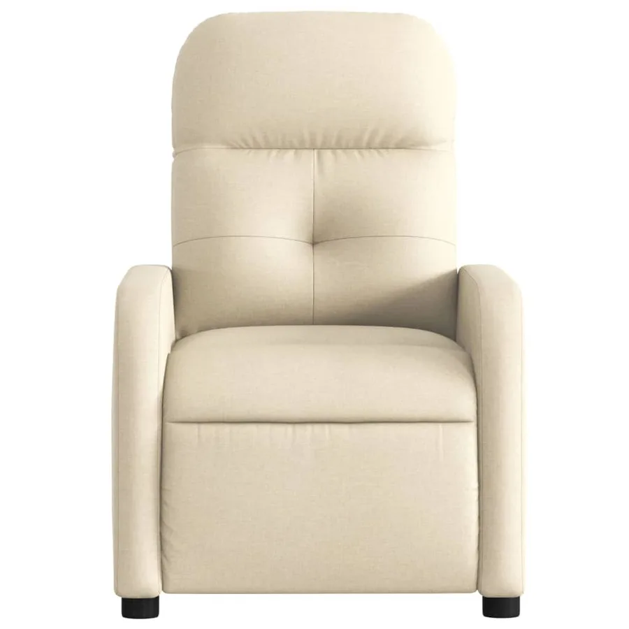 Fauteuil inclinable Crème Tissu - 6