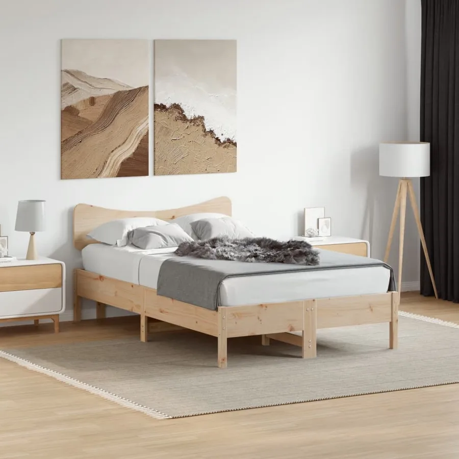 Tête de lit 120 cm bois massif de pin - 3