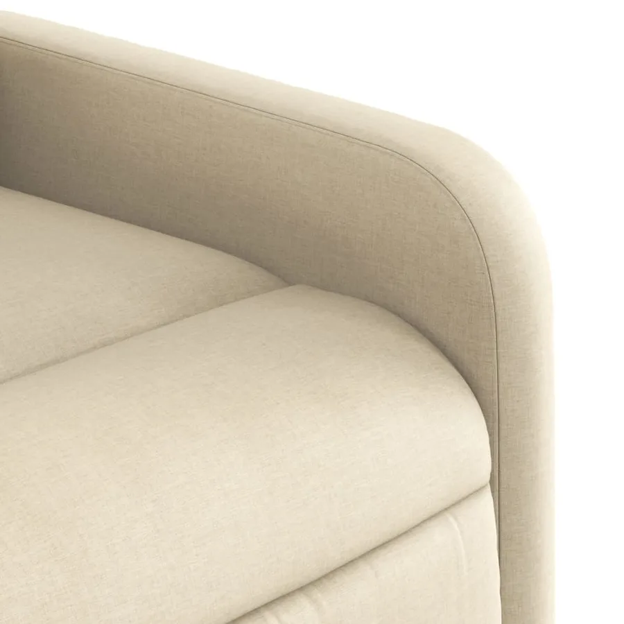 Fauteuil inclinable de massage Crème Tissu - 11