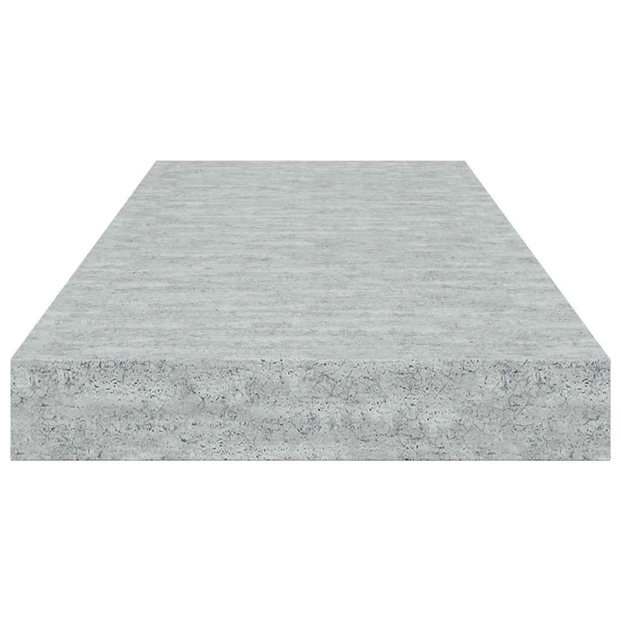 Étagère murale flottante gris béton 60x23,5x3,8 cm MDF - 7