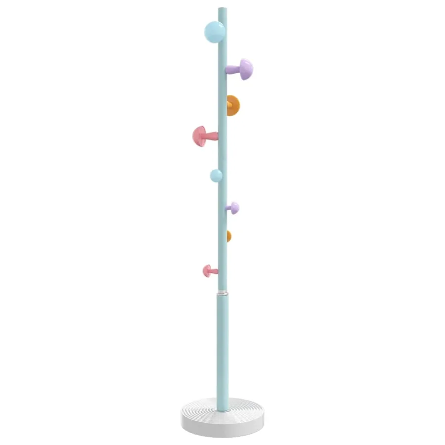 Porte-manteau bleu 172 cm fer enduit de poudre - 4