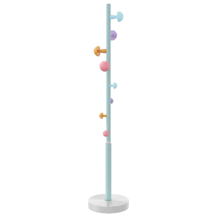 Porte-manteau bleu 172 cm fer enduit de poudre - 5