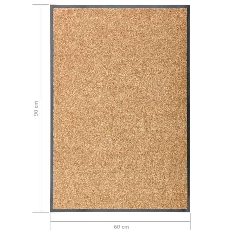 Paillasson lavable Crème 60x90 cm - 6