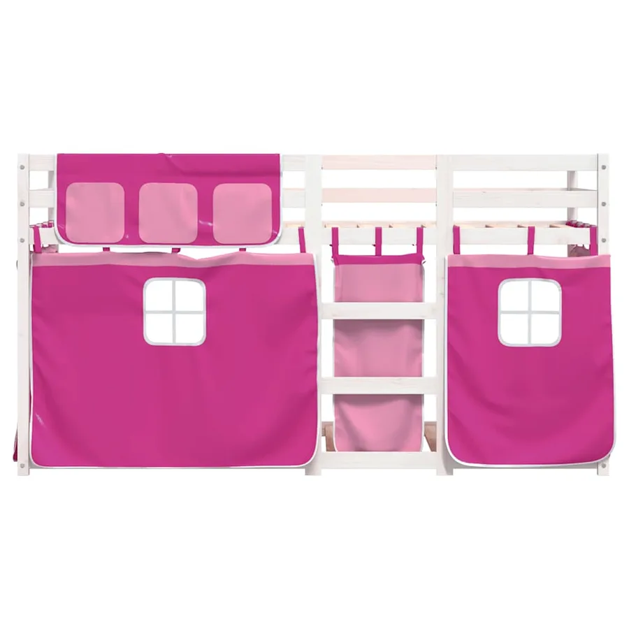 Lit superposé sans matelas 90x200 cm bois de pin massif - 5