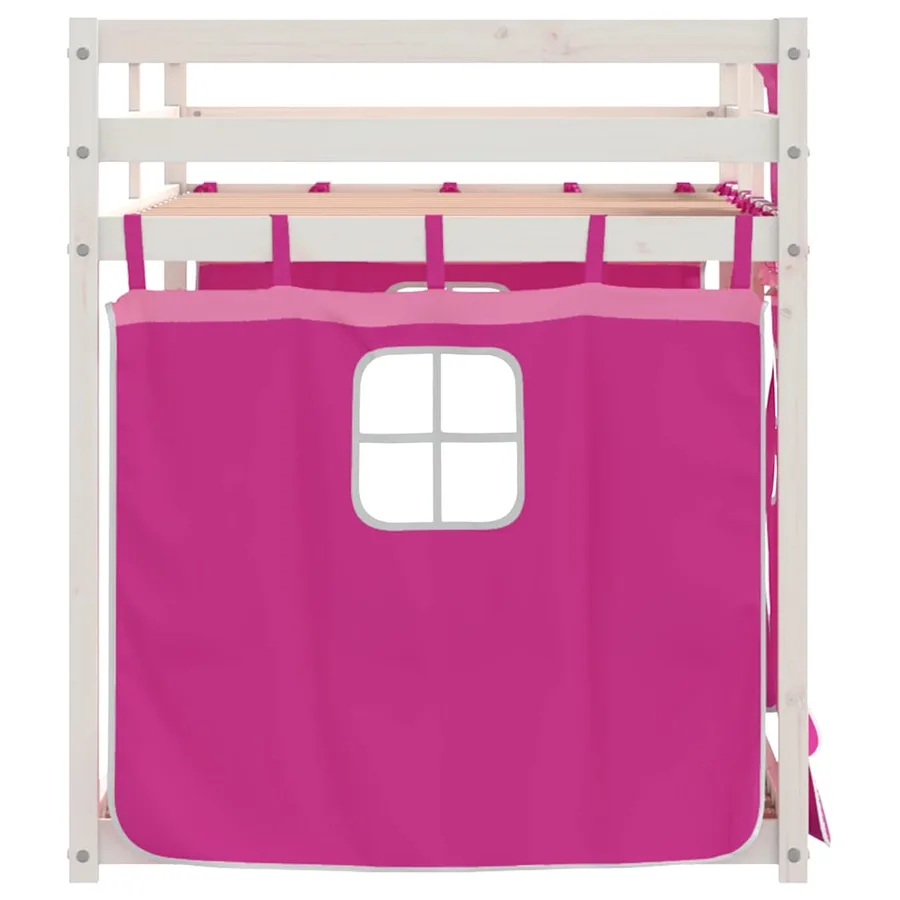 Lit superposé sans matelas 90x200 cm bois de pin massif - 6