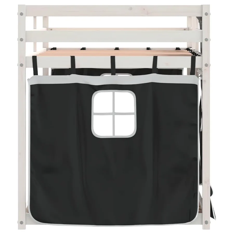 Lit superposé sans matelas 90x200 cm bois de pin massif - 6