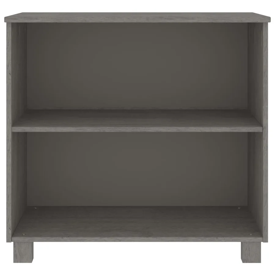 Buffet HAMAR Gris clair 85x35x80 cm Bois massif de pin - 3