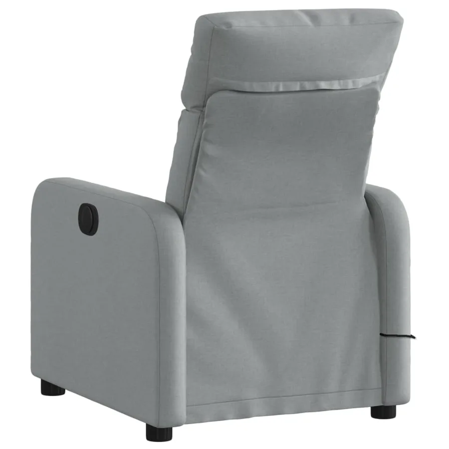 Fauteuil de massage inclinable Gris clair Tissu - 4