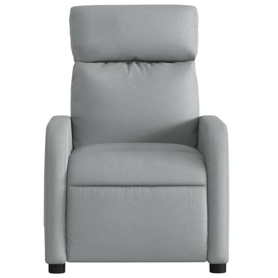Fauteuil de massage inclinable Gris clair Tissu - 7