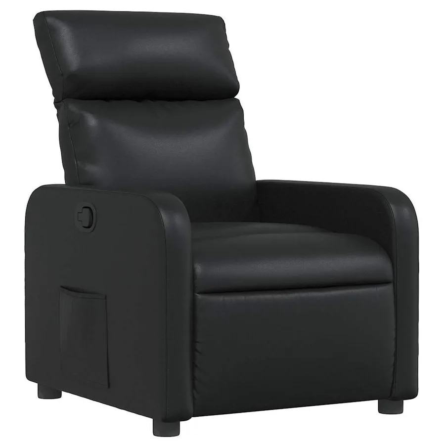 Fauteuil inclinable Noir Similicuir - 2