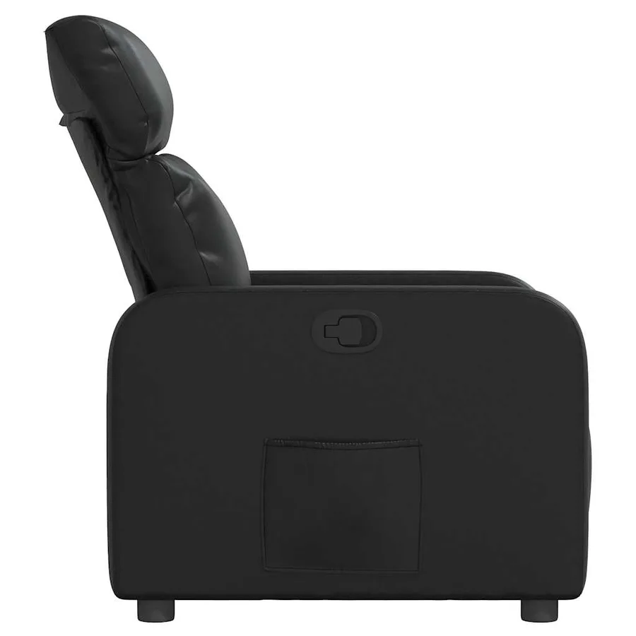 Fauteuil inclinable Noir Similicuir - 7