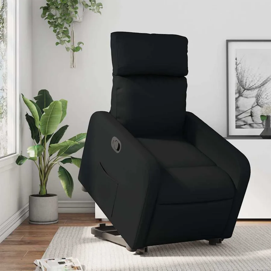 Fauteuil inclinable Noir Similicuir - 16
