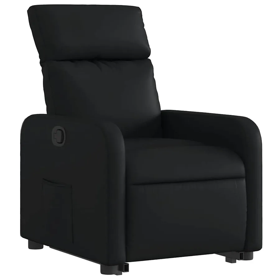 Fauteuil inclinable Noir Similicuir - 4