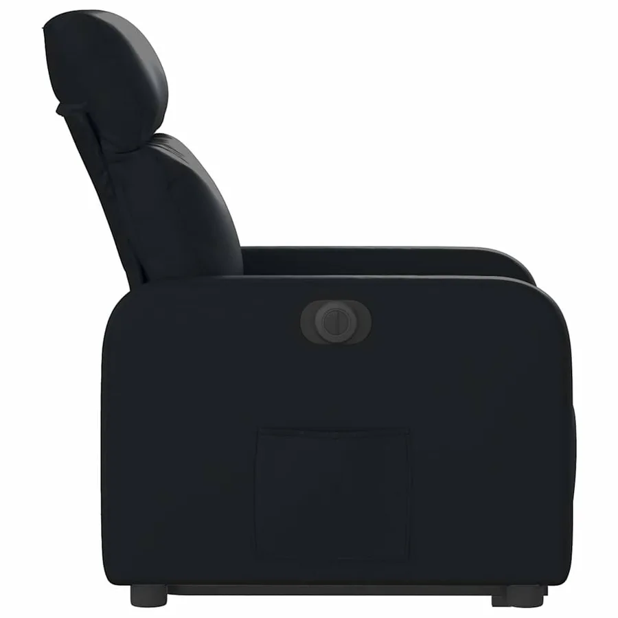 Fauteuil inclinable électrique noir similicuir - 10