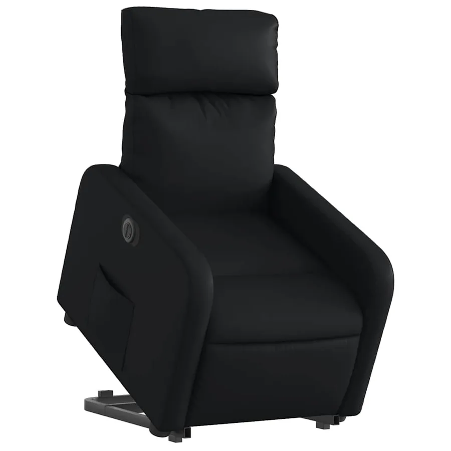 Fauteuil inclinable électrique noir similicuir - 3