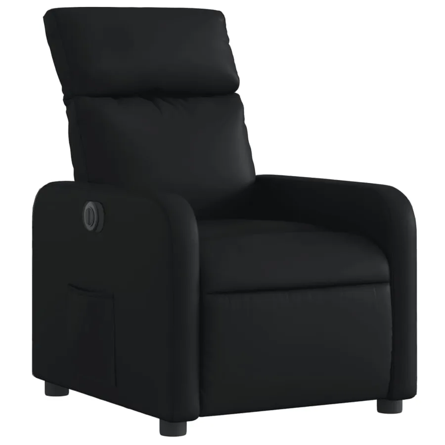 Fauteuil inclinable électrique Noir Similicuir - 4