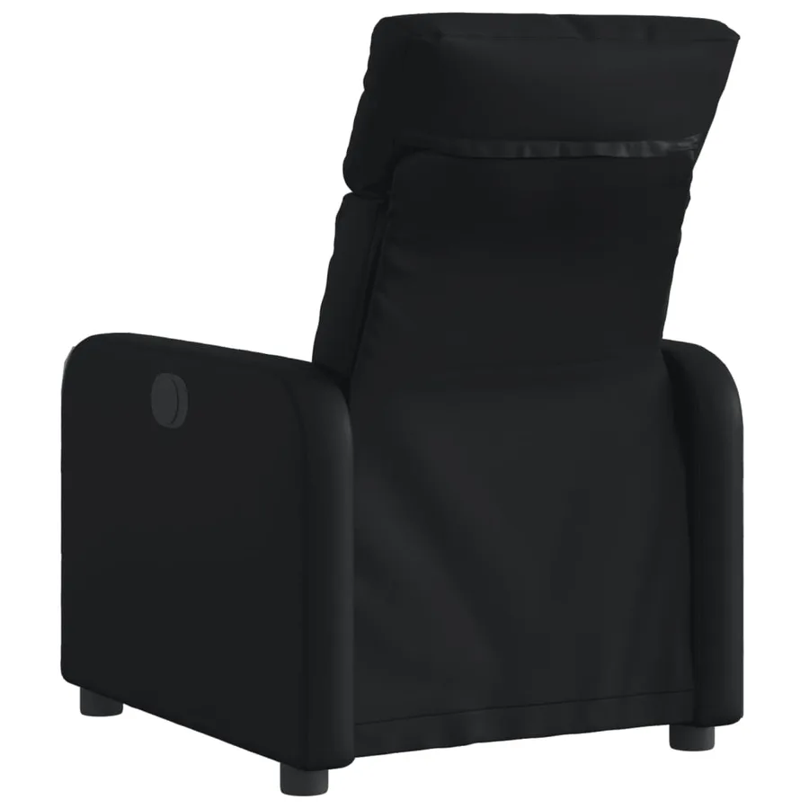 Fauteuil inclinable électrique Noir Similicuir - 5