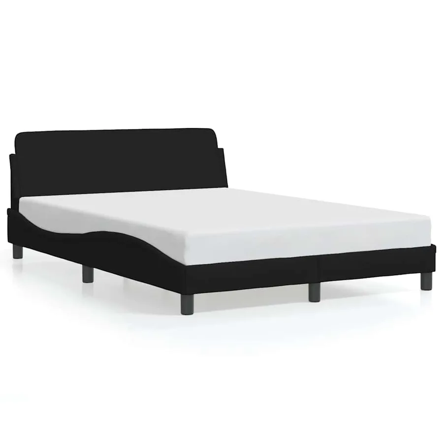 Cadre de lit Dover noir 120x200 cm tissu - 2