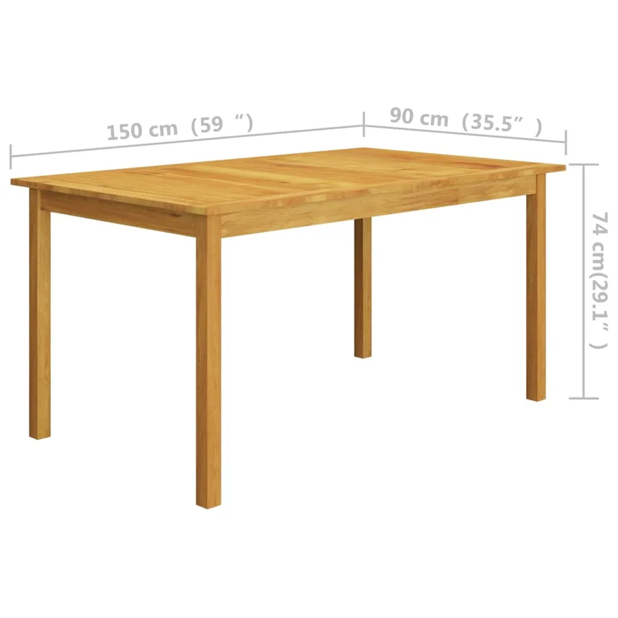 Ensemble à manger de jardin 5 pcs Marron - 14