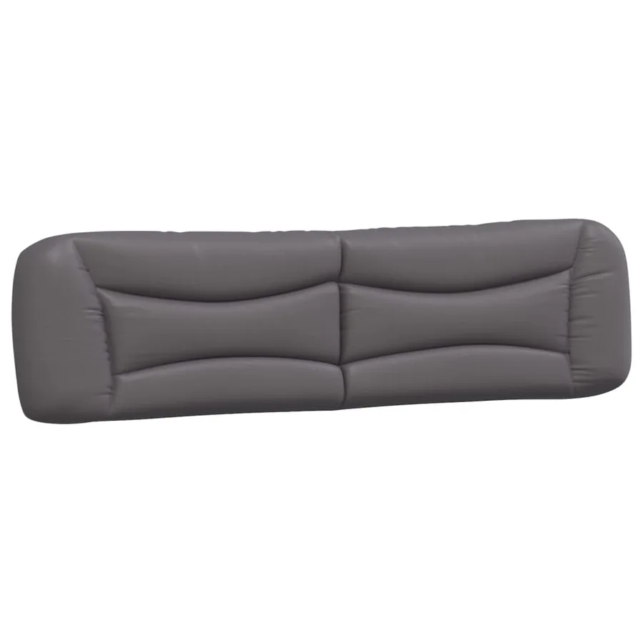 Coussin de tête de lit Hvar gris 200 cm similicuir - 2