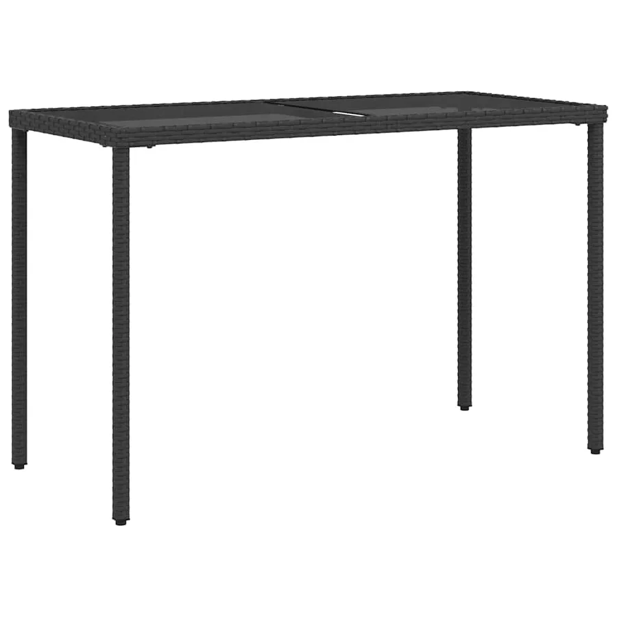 Ensemble à manger de jardin coussins 5pcs Noir Résine tressée - 8