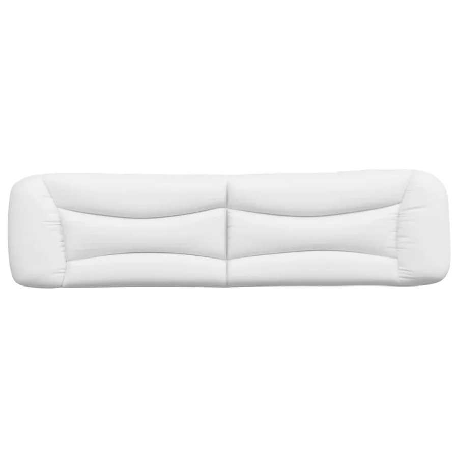 Coussin de tête de lit Hvar blanc 200 cm similicuir - 5