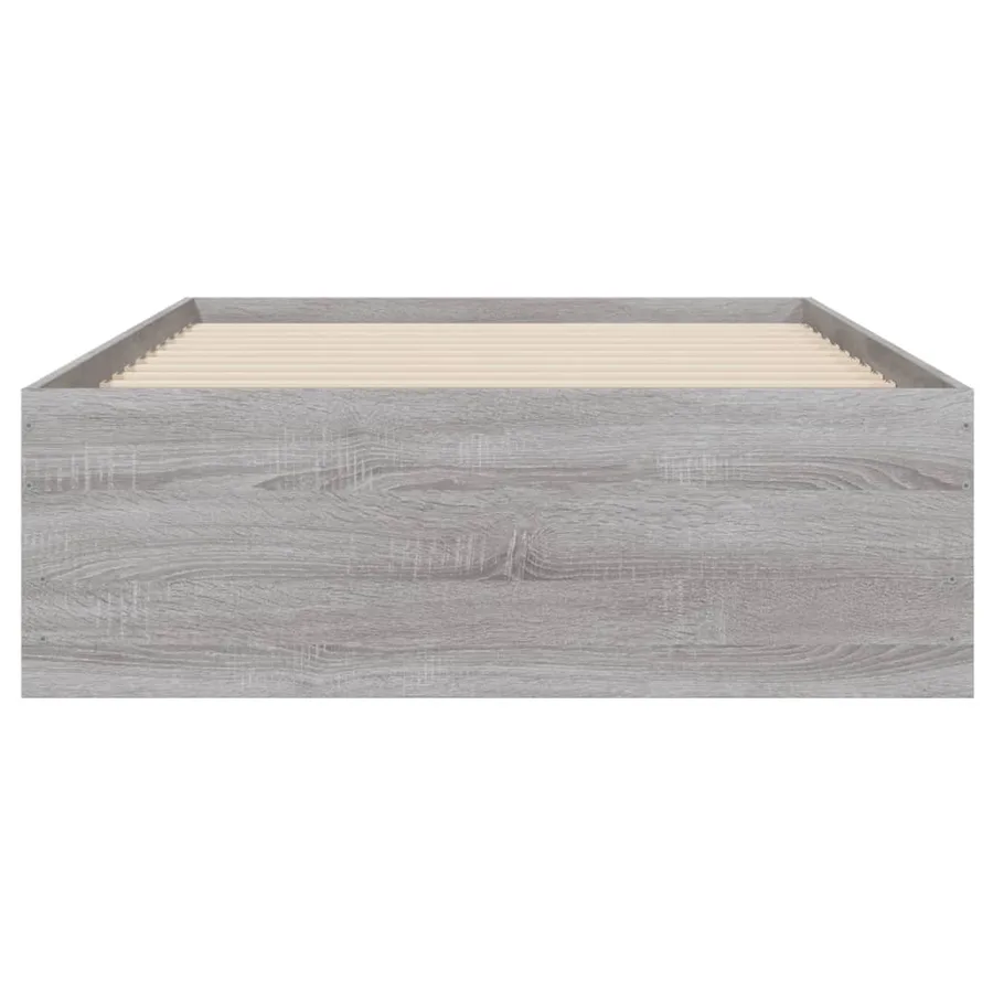Cadre de lit avec tiroirs sans matelas sonoma gris 90x190 cm - 6