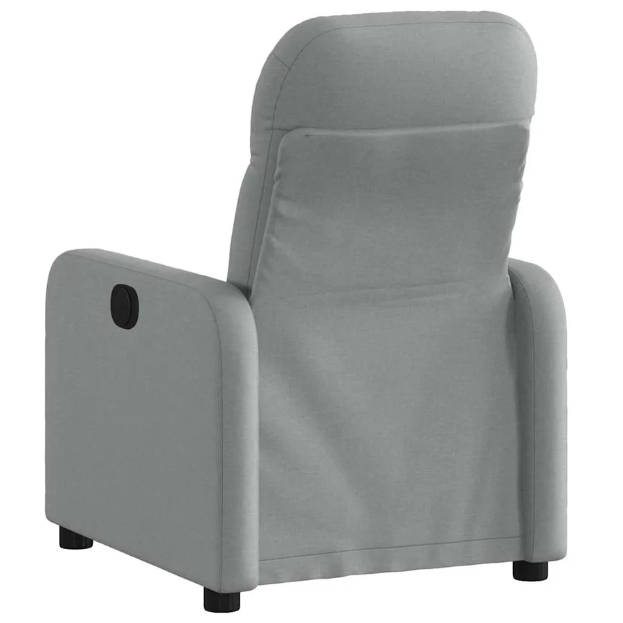 Fauteuil inclinable électrique Gris clair Tissu - 5