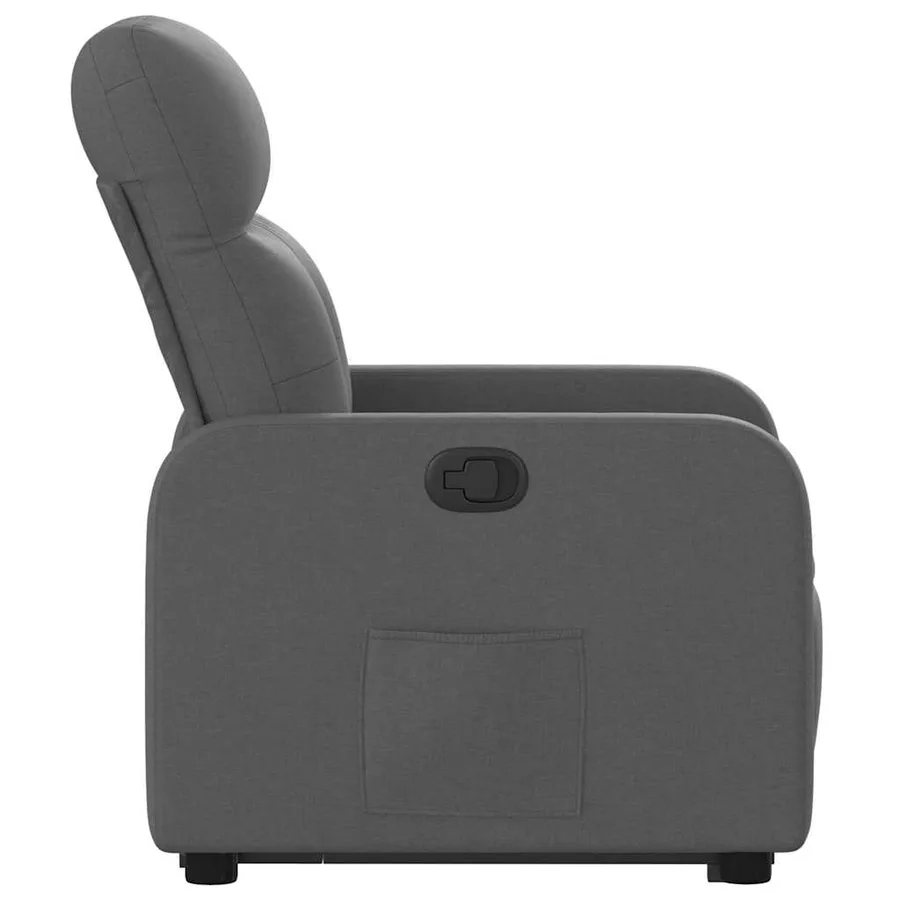 Fauteuil inclinable Gris foncé Tissu - 10