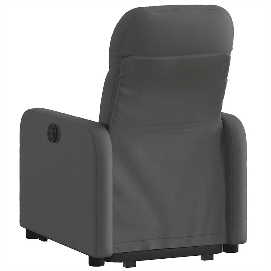 Fauteuil inclinable Gris foncé Tissu - 5