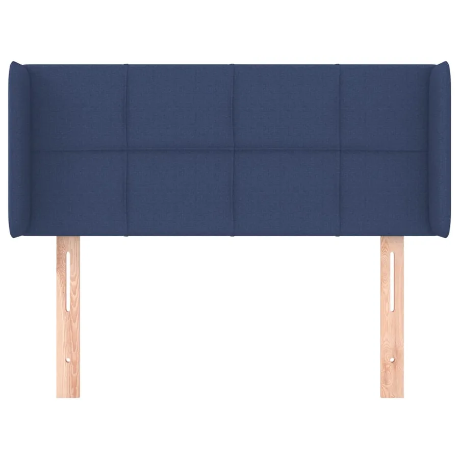 Tête de lit avec oreilles Bleu 83x16x78/88 cm Tissu - 3