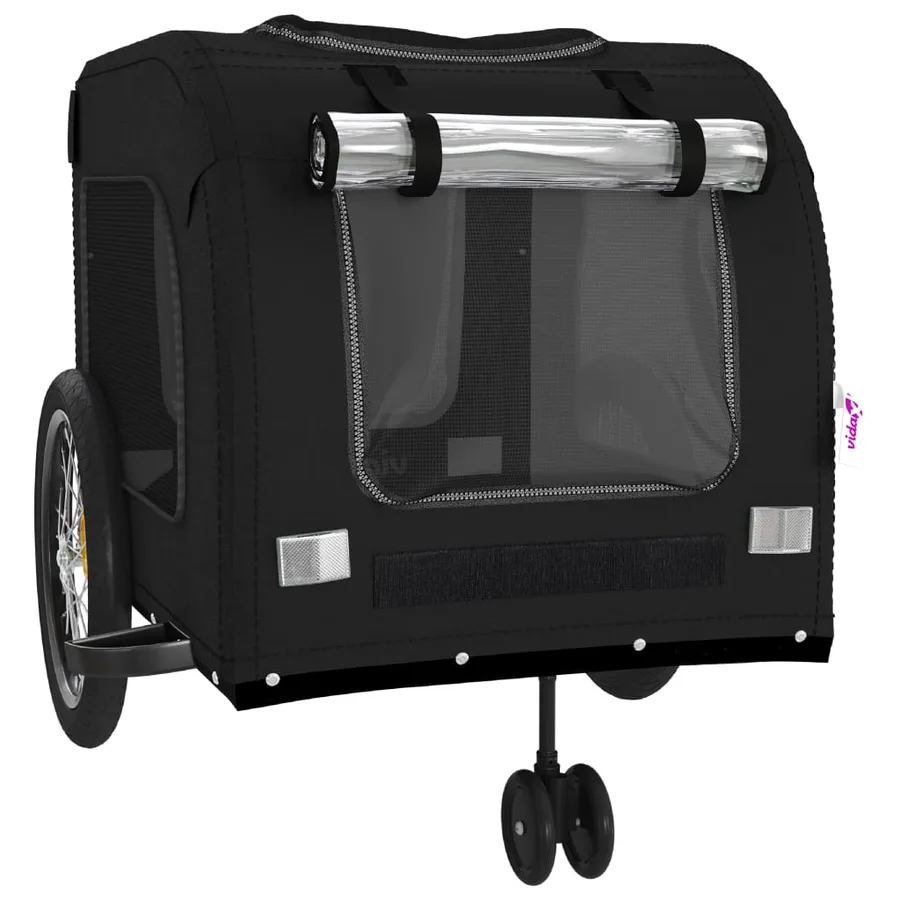 Remorque de vélo pour animaux de compagnie noir - 5