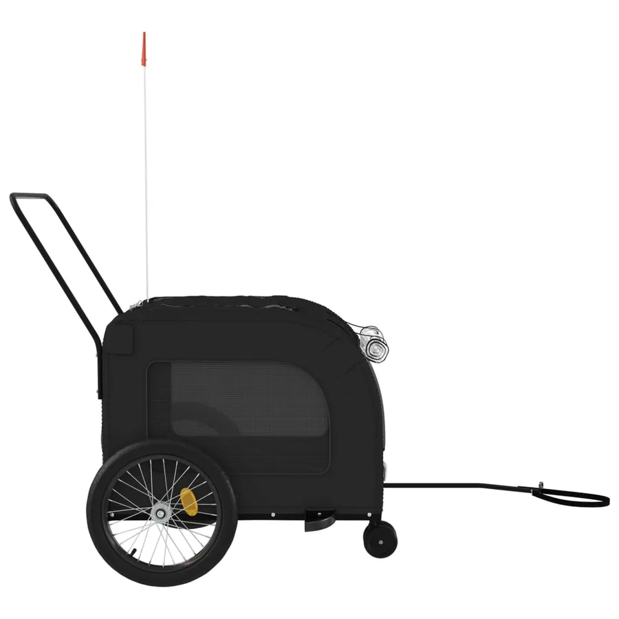 Remorque de vélo pour animaux de compagnie noir - 6