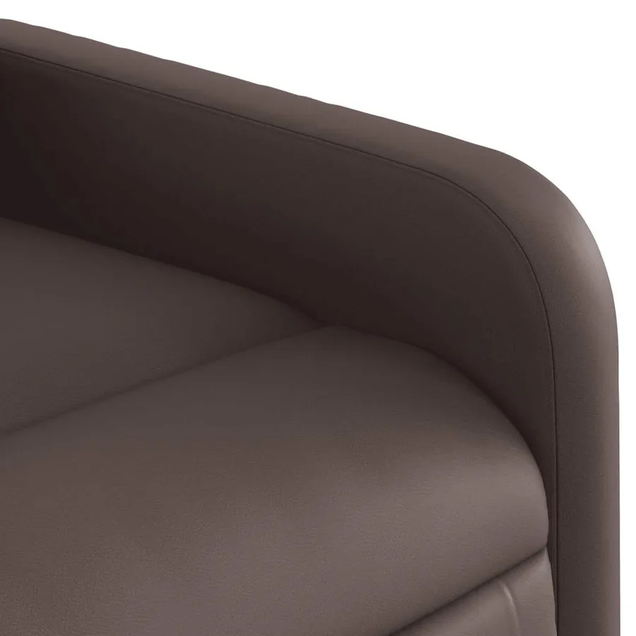 Fauteuil inclinable électrique Marron Similicuir - 11