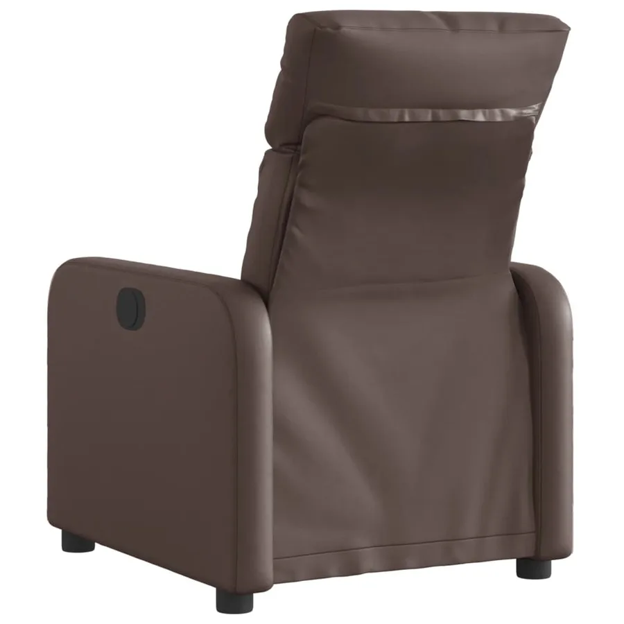 Fauteuil inclinable électrique Marron Similicuir - 5