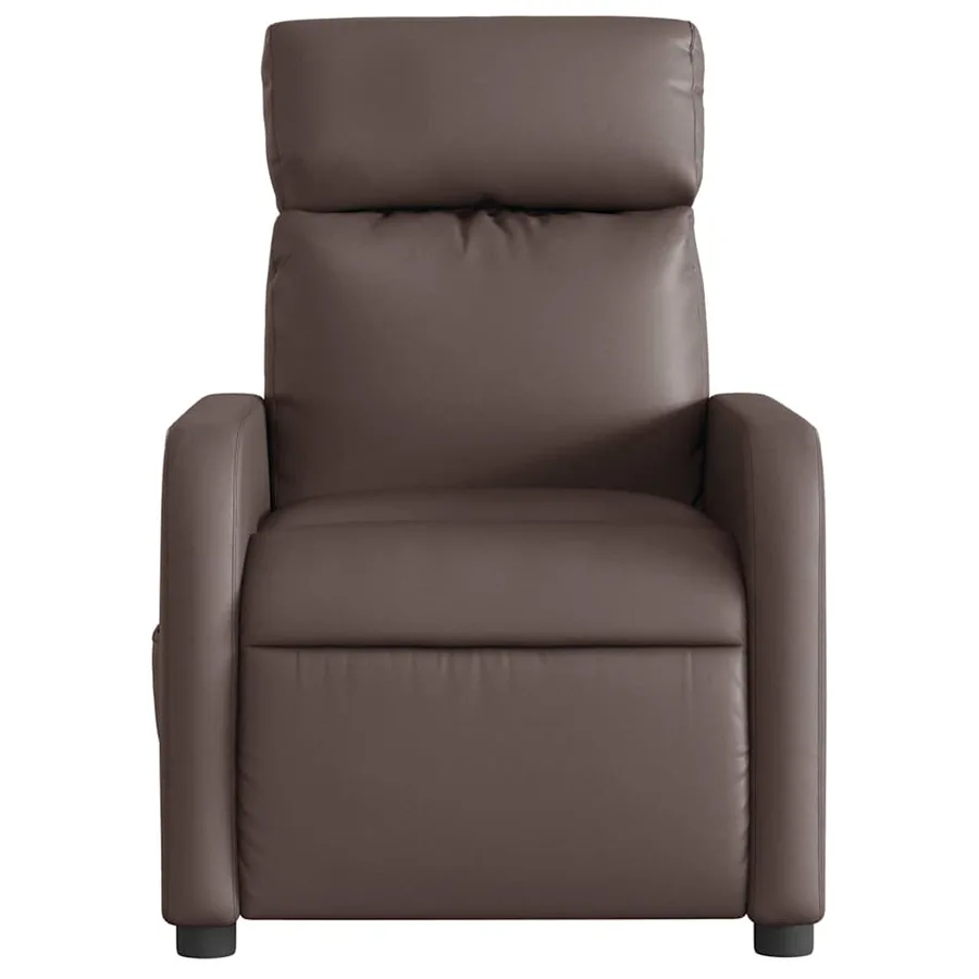 Fauteuil inclinable électrique Marron Similicuir - 9